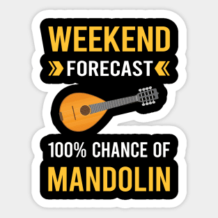 Weekend Forecast Mandolin Sticker